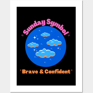 Sunday symbol and a positive meaning. Posters and Art